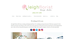 Desktop Screenshot of leighflorist.net